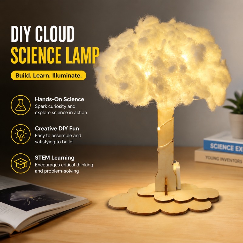 Science Project Toys Making - Kit d'expérimentation scientifique DIY Lampe Nuage,