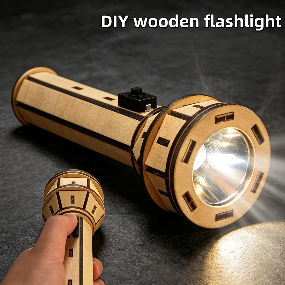 Science Project Diy - Kit de puzzle de lampe torche