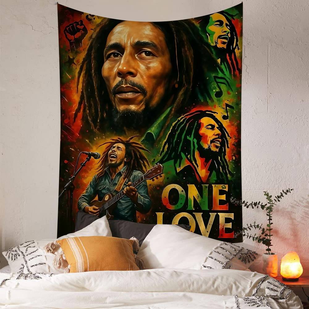 Science Bob - Tapisseries murales Jamaican Bob Reggae Marley