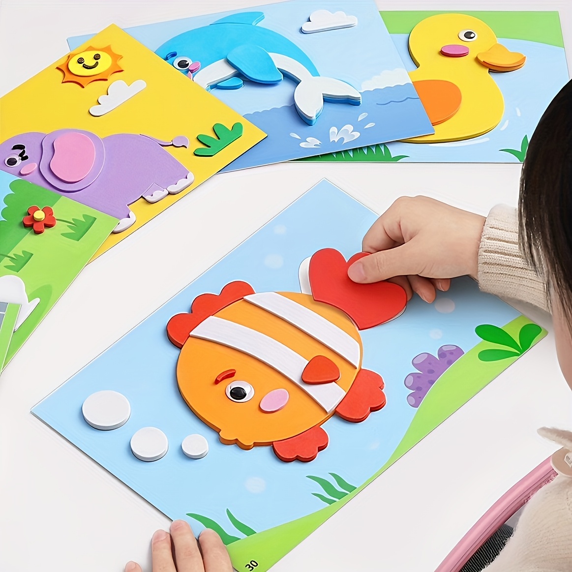 Science Project Diy - Autocollants 3D pour enfants, jetables, autocollants