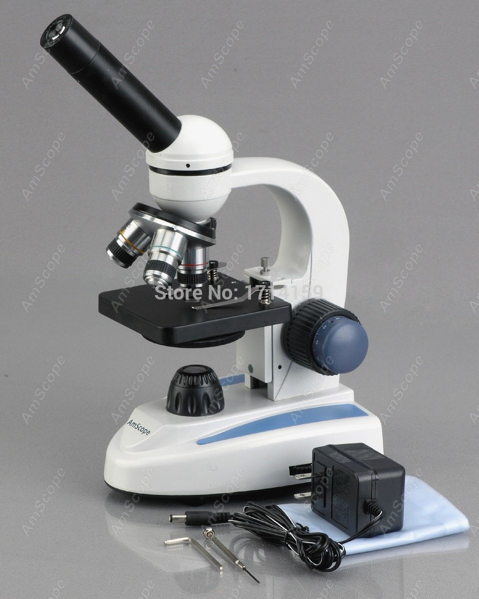 Microscope composé à tête mono - Amscope Microscope Compound 40X-1000X avis et prix