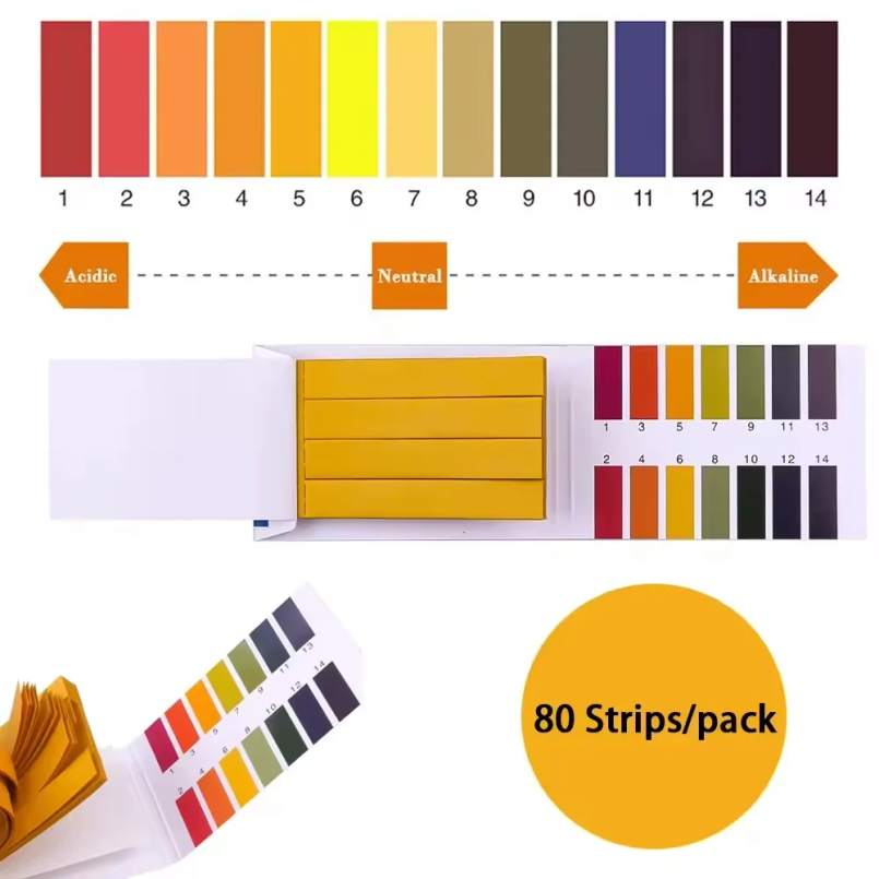 80 bandelettes/paquet de test  - Ph Strip Test avis et prix