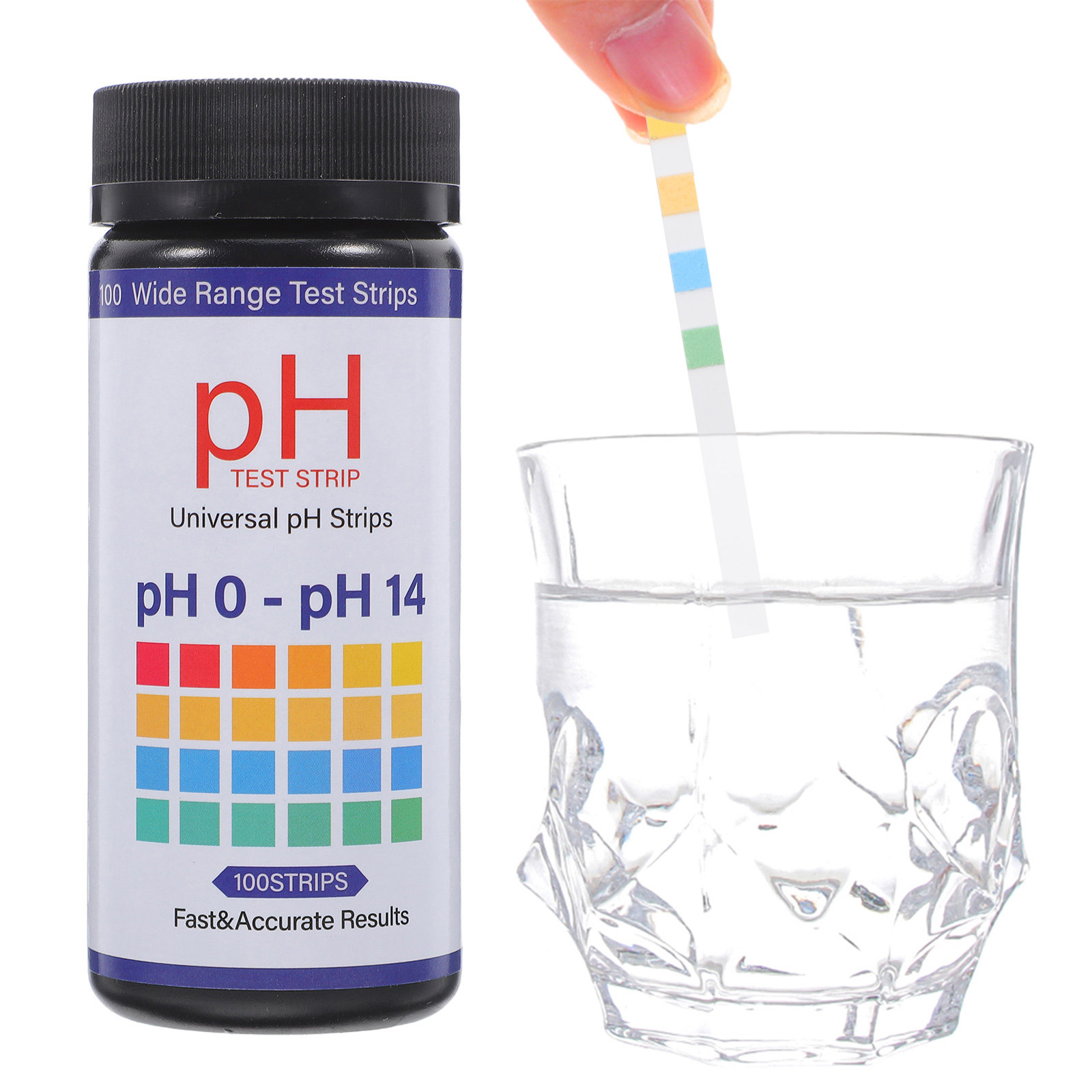 100 bandelettes de test de pH  - Ph Strip Test avis et prix