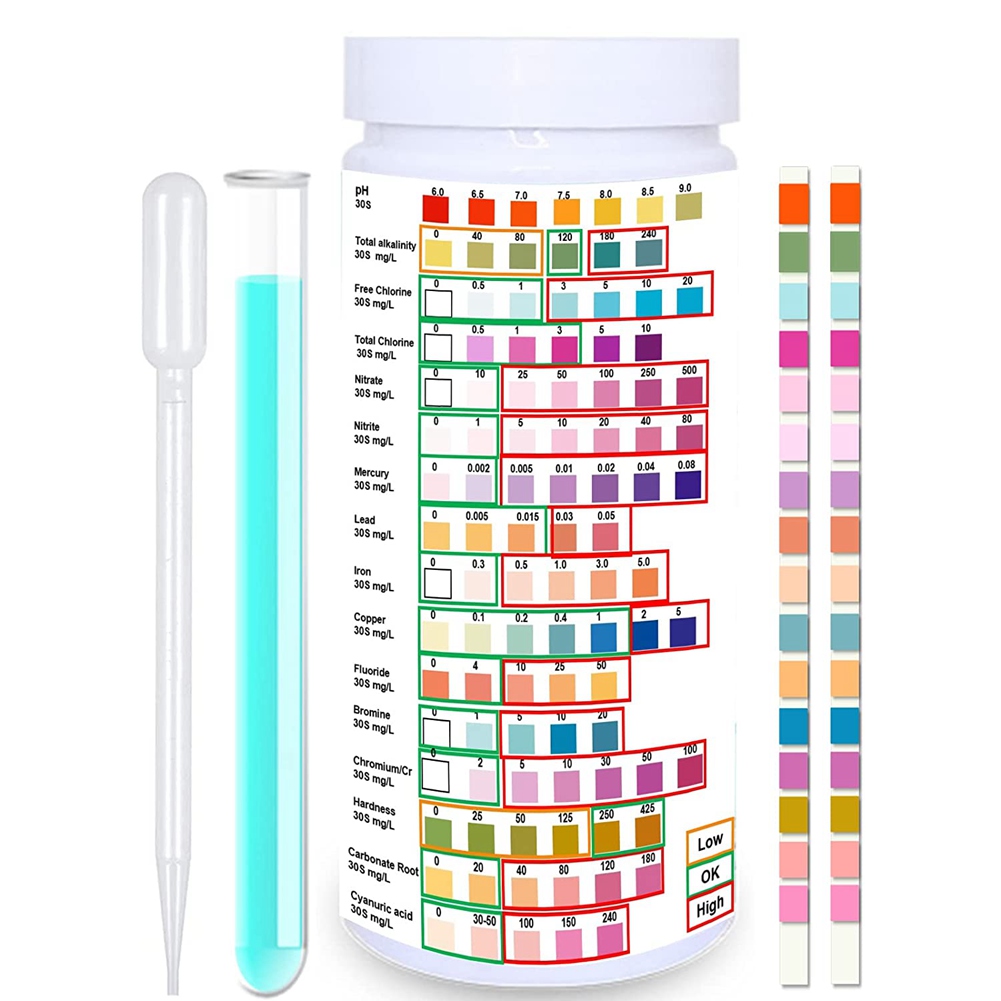 Bandelettes de test d'eau pour - Ph Strip Test avis et prix