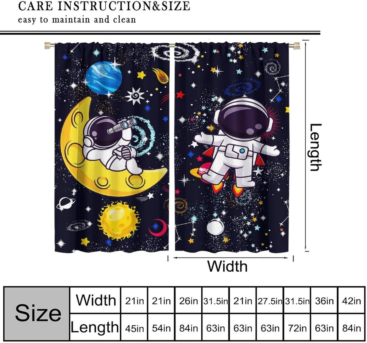 Rideau de décoration Galaxy Sc - Science Nursery avis et prix