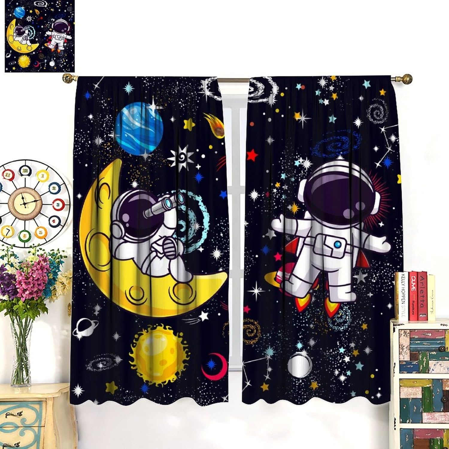 Rideau de décoration Galaxy Sc - Science Nursery avis et prix
