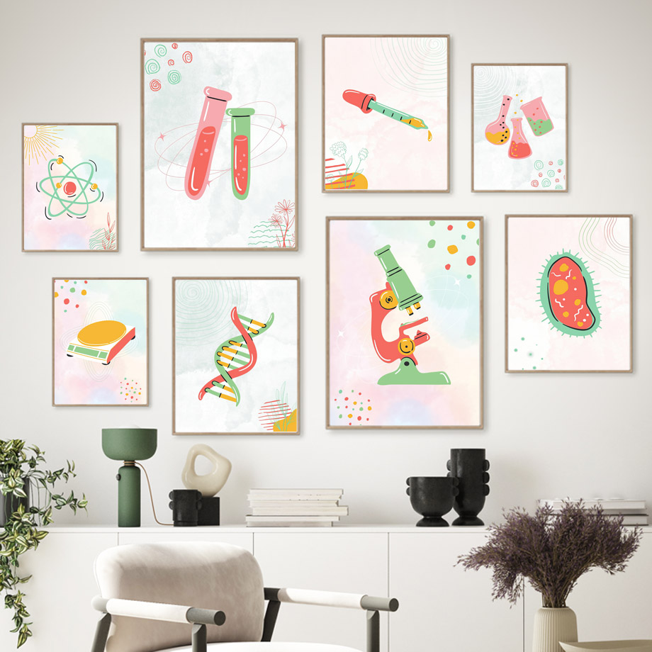 Affiches murales minimalistes  - Science Nursery avis et prix