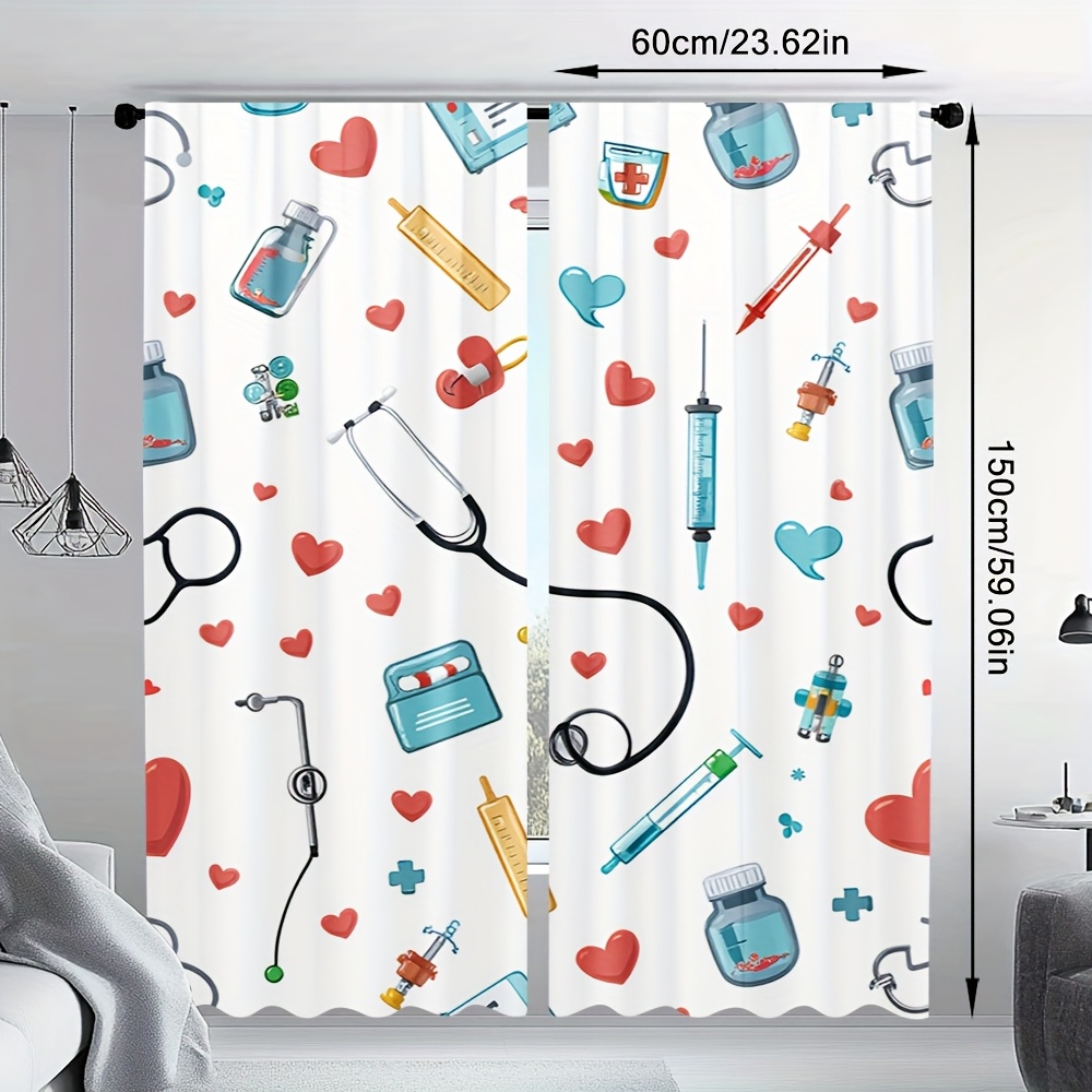 Rideaux à motifs médicaux esth - Science Nursery avis et prix
